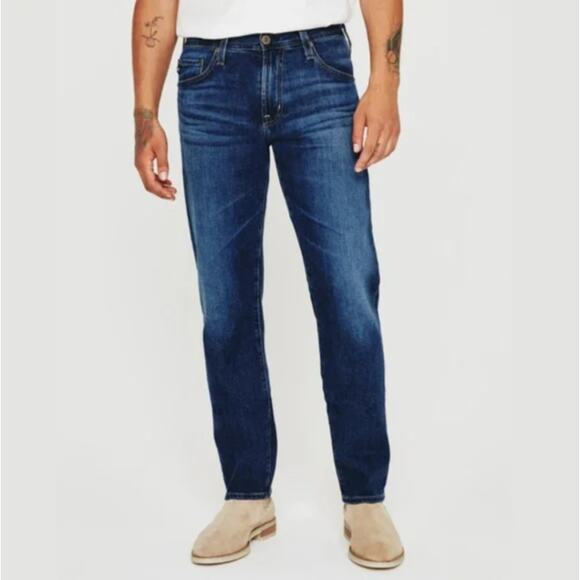 Adriano Goldschmied Men's 34x32 Medium Wash Graduate Jeans Tailored Leg J20-7